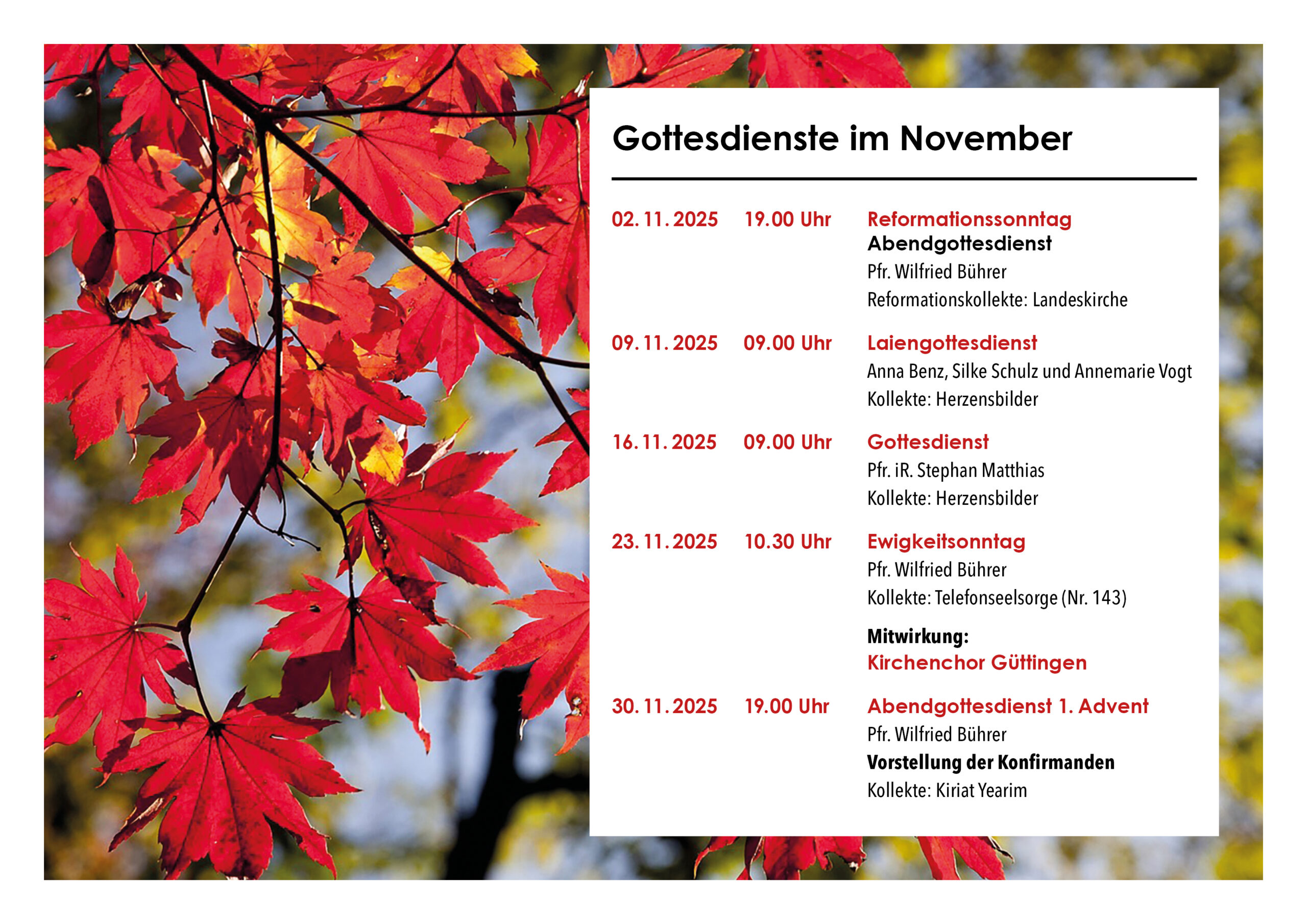 Gottesdienste_November